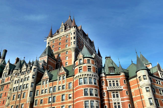 Château Frontenac is a grand hotel in Quebec City, Quebec, Canada, which is operated as Fairmont Le Château Frontenac. It was designated a National Historic Site of Canada in 1980. CT