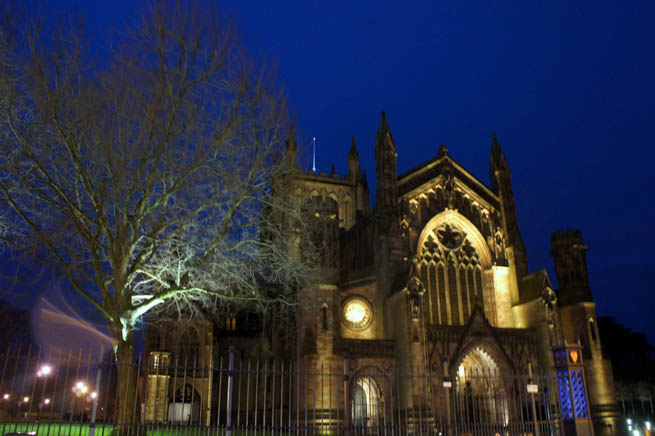 Hereford is a cathedral city, civil parish and county town of Herefordshire, England. CT