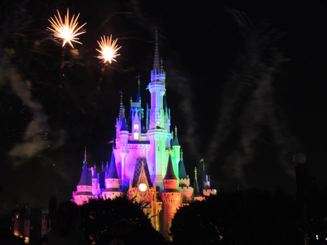 Cinderella Castle is the fairy tale castle at the center of two Disney theme parks