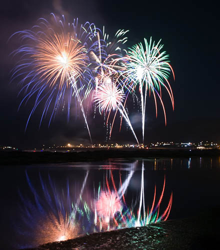 Fireworks are a class of explosive pyrotechnic devices used for aesthetic, cultural, and religious purposes. CT5