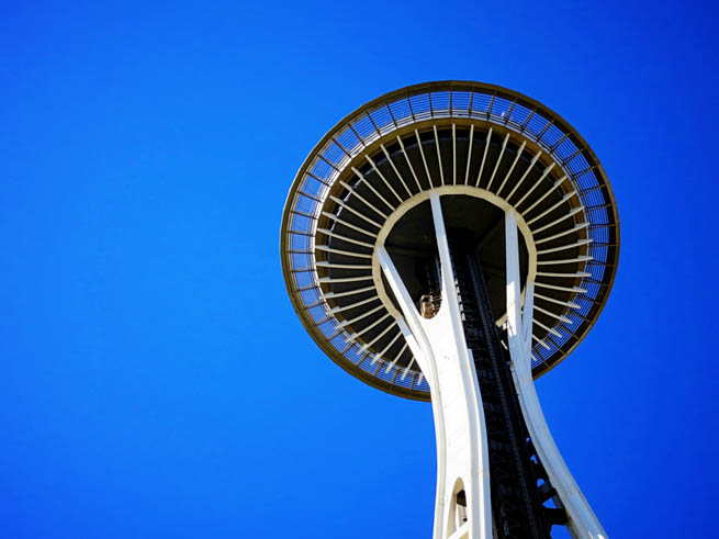 Space Needle is an observation tower in Seattle, Washington