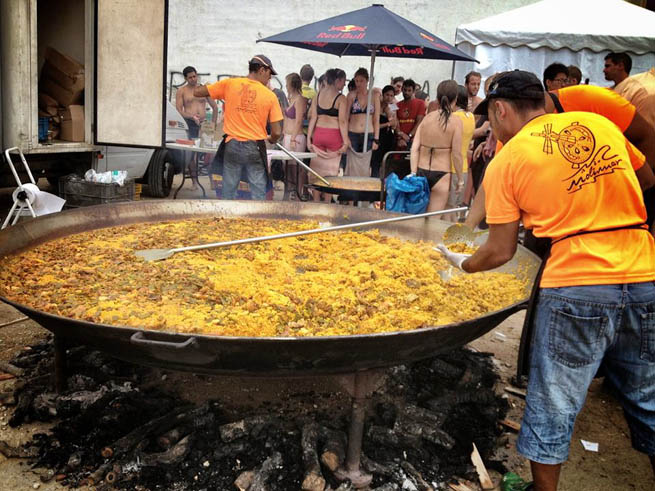 Paella is currently an internationally-known rice dish from Spain