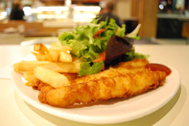 Fish and chips is a hot dish of English origin