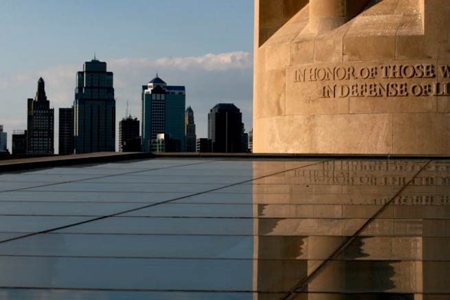 Liberty Memorial, located in Kansas City, Missouri, USA, is a memorial to the soldiers who died in World War I and houses The National World War I Museum
