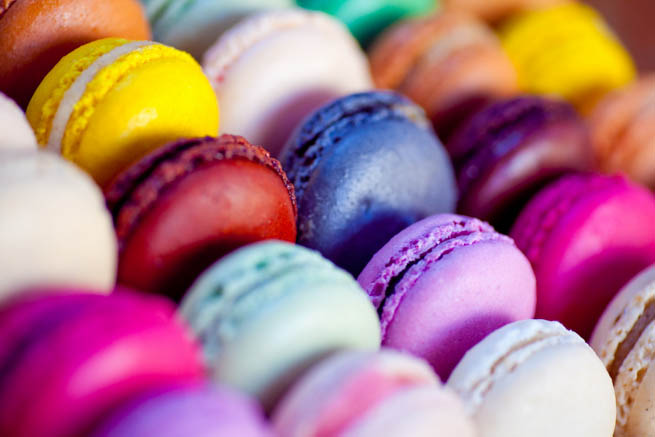 Macaron is a French sweet meringue-based confection CT