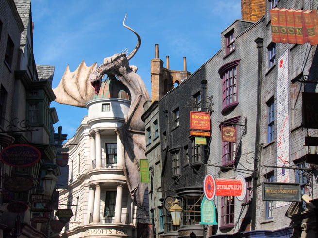 Diagon Alley is a cobbled wizarding alley and shopping area located in Universal StudiosCT