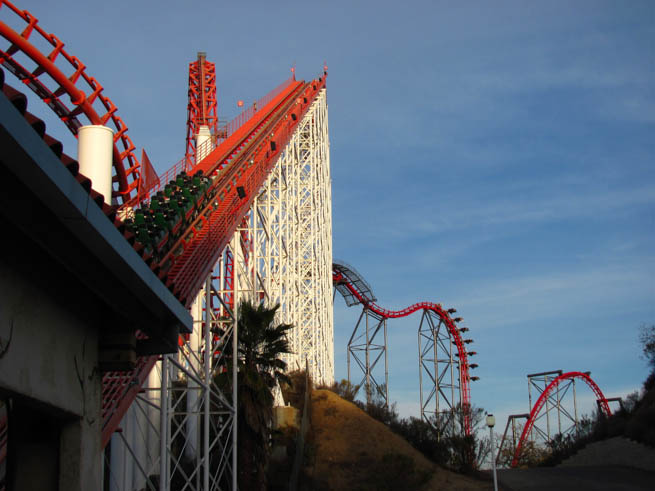 Six Flags Magic Mountain is a 262-acre theme park located in Valencia, California CT