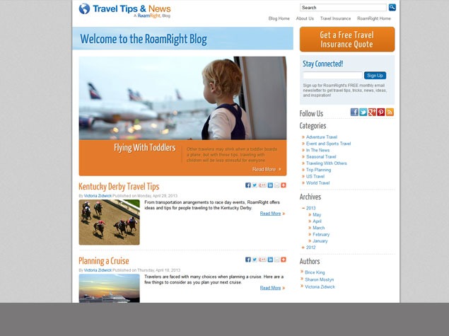 Travel Tips and News, the RoamRight blog, is excited to show off our new design and has an exciting announcement.