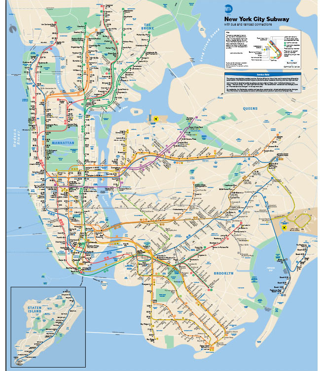Metro Map New York Metro Map New York