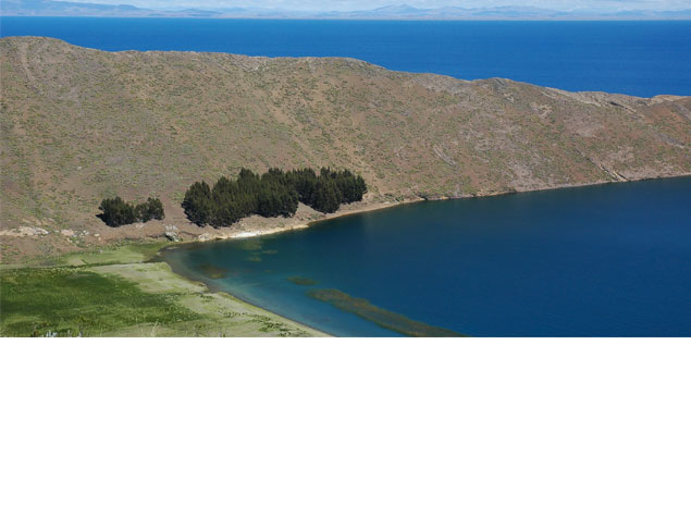 Today's Friday photo is of Lake Titicaca, located between Peru and Bolivia in South America.