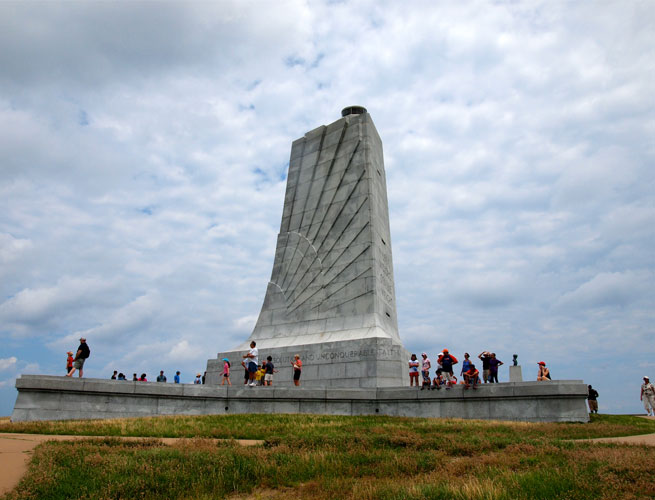 The Wright Brothers National Memorial is a great stop in North Carolina.