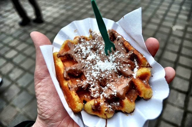 Belgian waffle is a type of waffle popular in North America. 