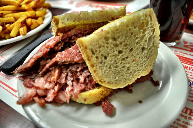 Pastrami is a popular Jewish delicatessen meat usually made from beef 