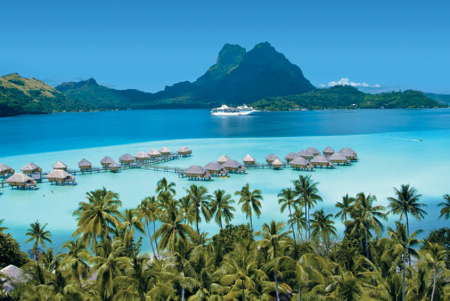 Bora Bora is an island in the Leeward group of the Society Islands of French Polynesia Bora Bora is an island in the Leeward group of the Society Islands of French Polynesia