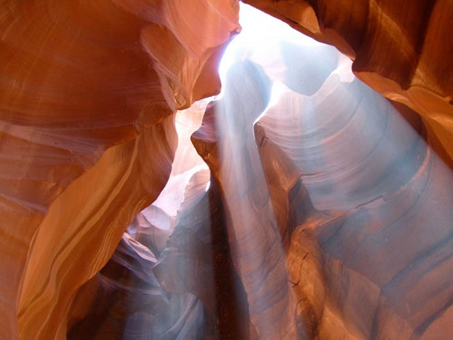 Antelope Canyon is a slot canyon in the American Southwest 