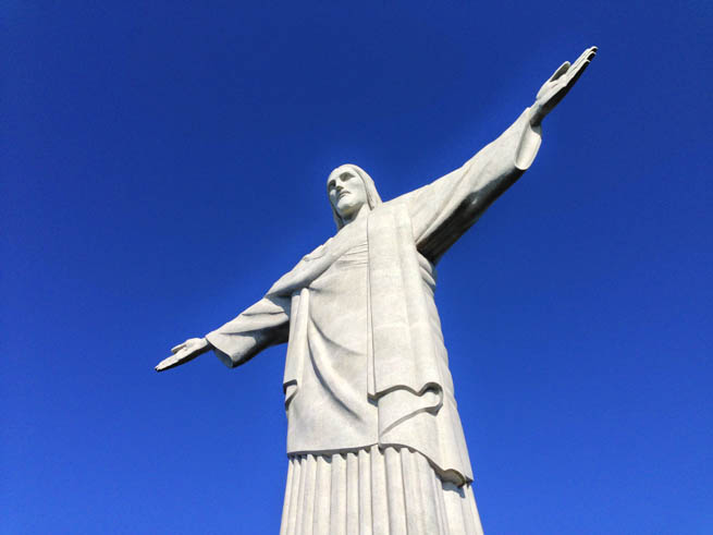 Christ the Redeemer is an Art Deco statue of Jesus Christ in Rio de Janeiro 