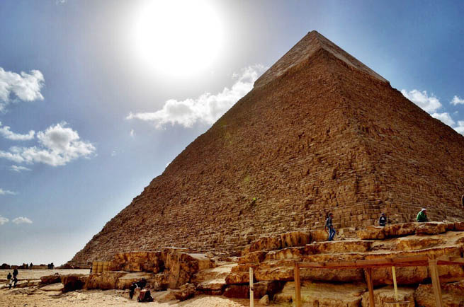Egyptian pyramids are ancient pyramid-shaped masonry structures located in Egypt CT